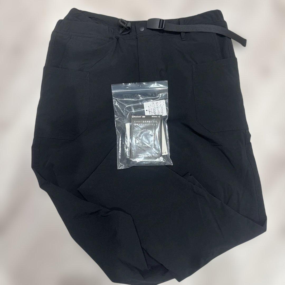 NANO UNIVERSE 発熱パンツ　ブラックパンツ 断熱　あったか　スマホ