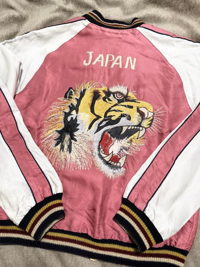 ２面用 テーラー東洋 虎 ライダース 日本限定スカジャン レーヨン unisex