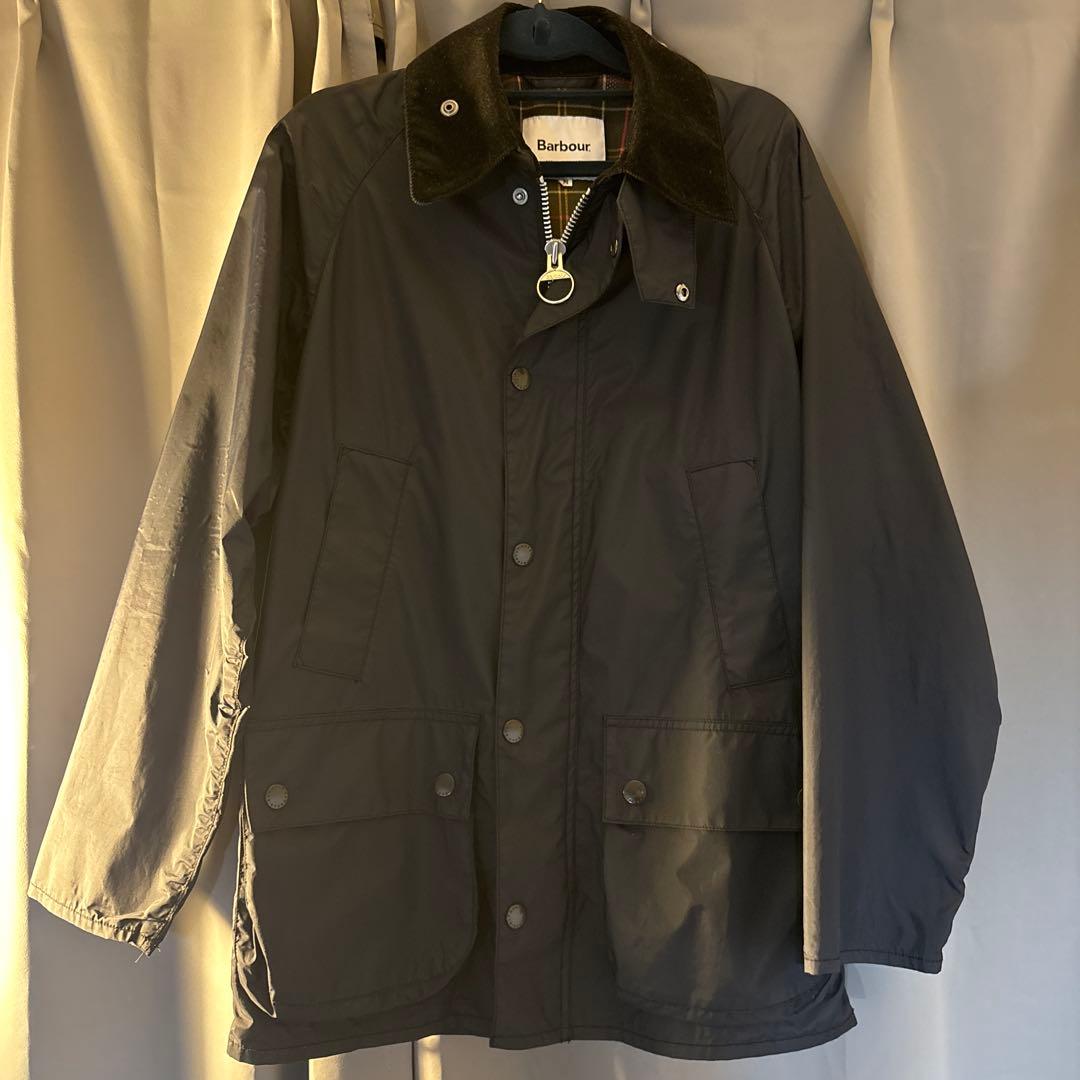 Barbour ネイビージャケット コーデュロイ襟