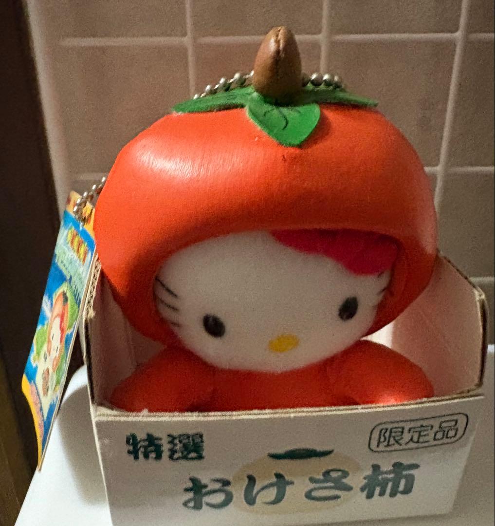 ハローキティ　ご当地キティ　佐渡島限定ぬいぐるみマスコット　おけさ柿