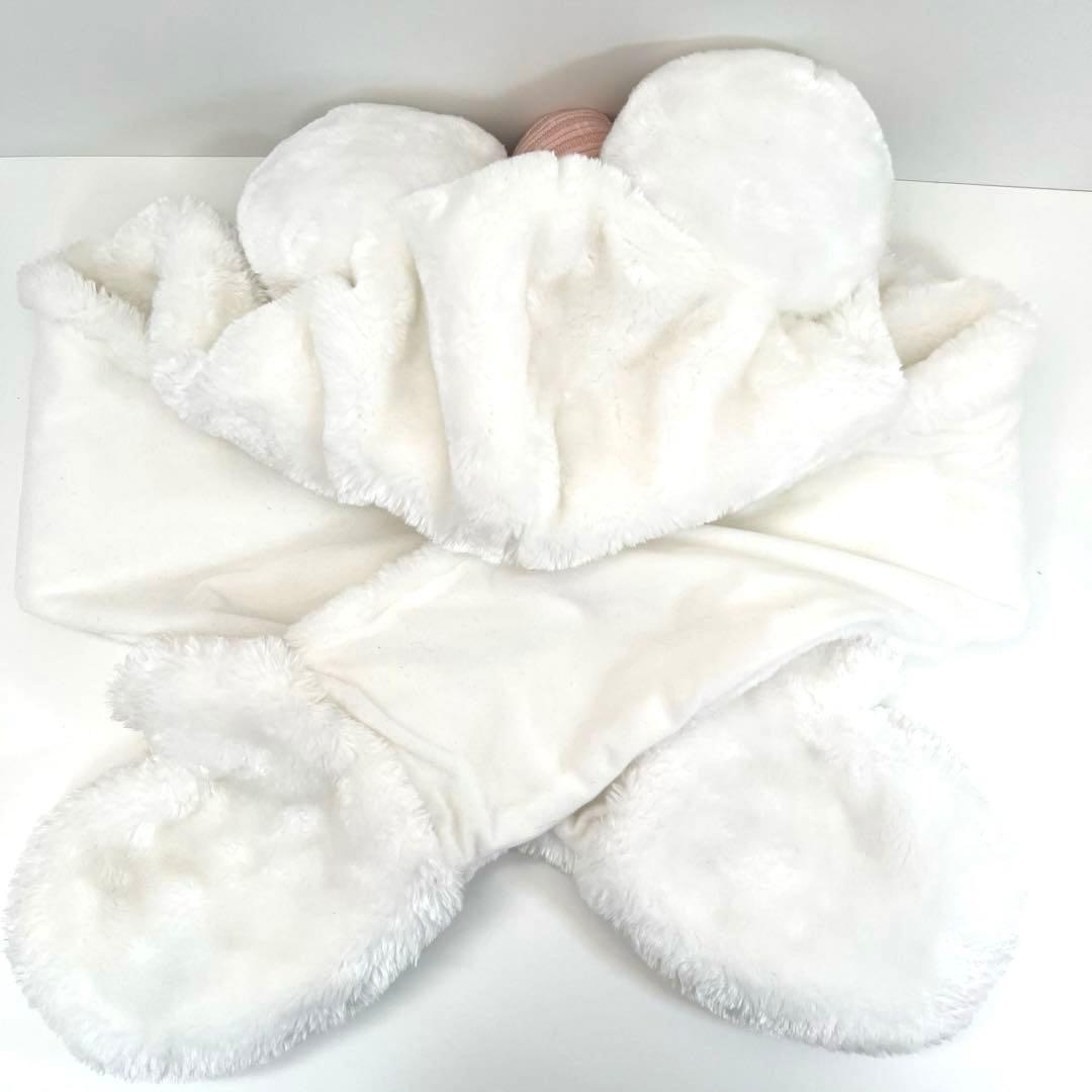 ディズニーリゾート ミニー ファンキャップ マフラーキャップ ホワイト