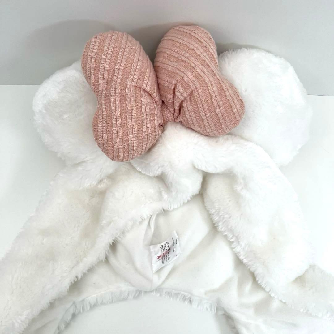 ディズニーリゾート ミニー ファンキャップ マフラーキャップ ホワイト