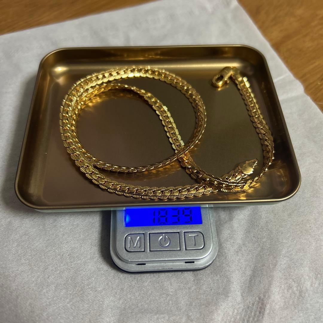 18k刻印あり　ゴールドネックレス　50cm20インチ