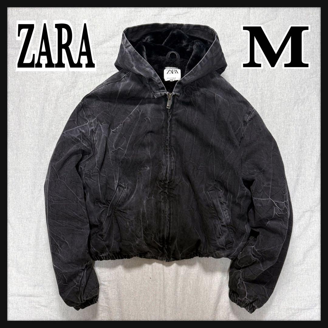 ななさ 様 ZARA コントラストデニム アクティブジャケット M 短丈