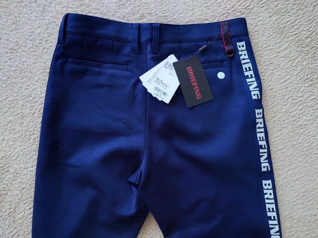 BRIEFINGゴルフウォームサイドロゴラインパンツ ネイビー M 新品