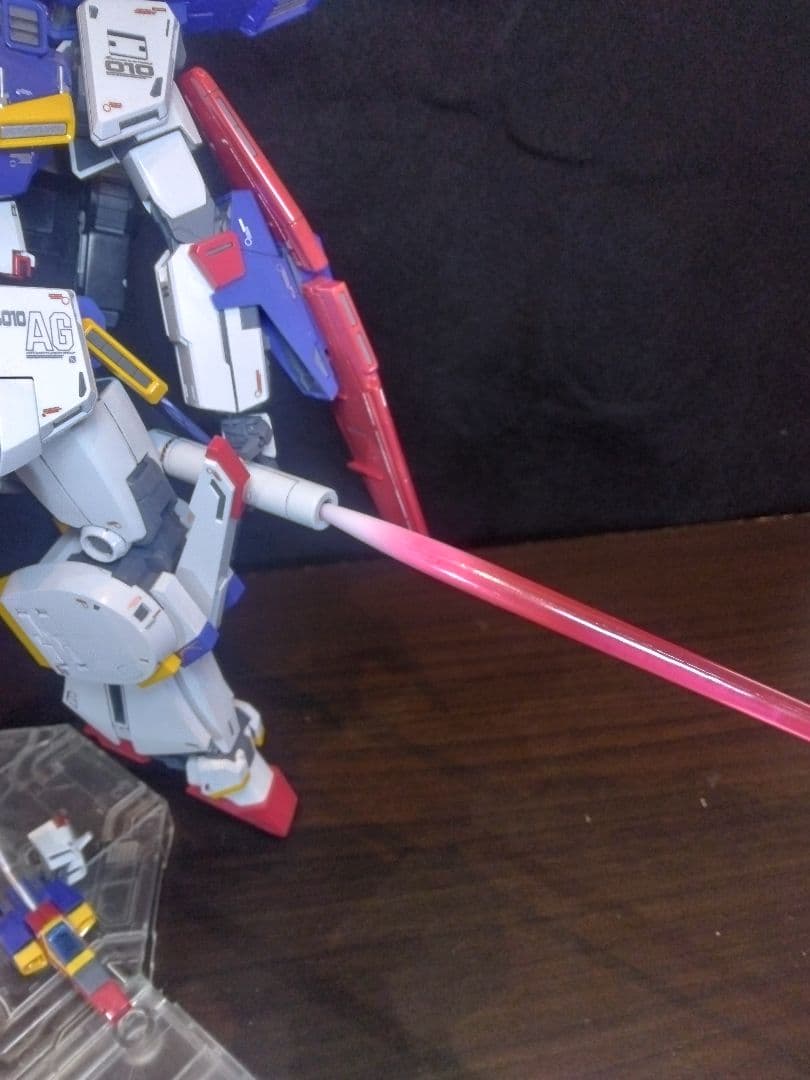 MG ZZガンダムVer.Ka プレミアムデカール仕様 塗装完成品 説明書台座付