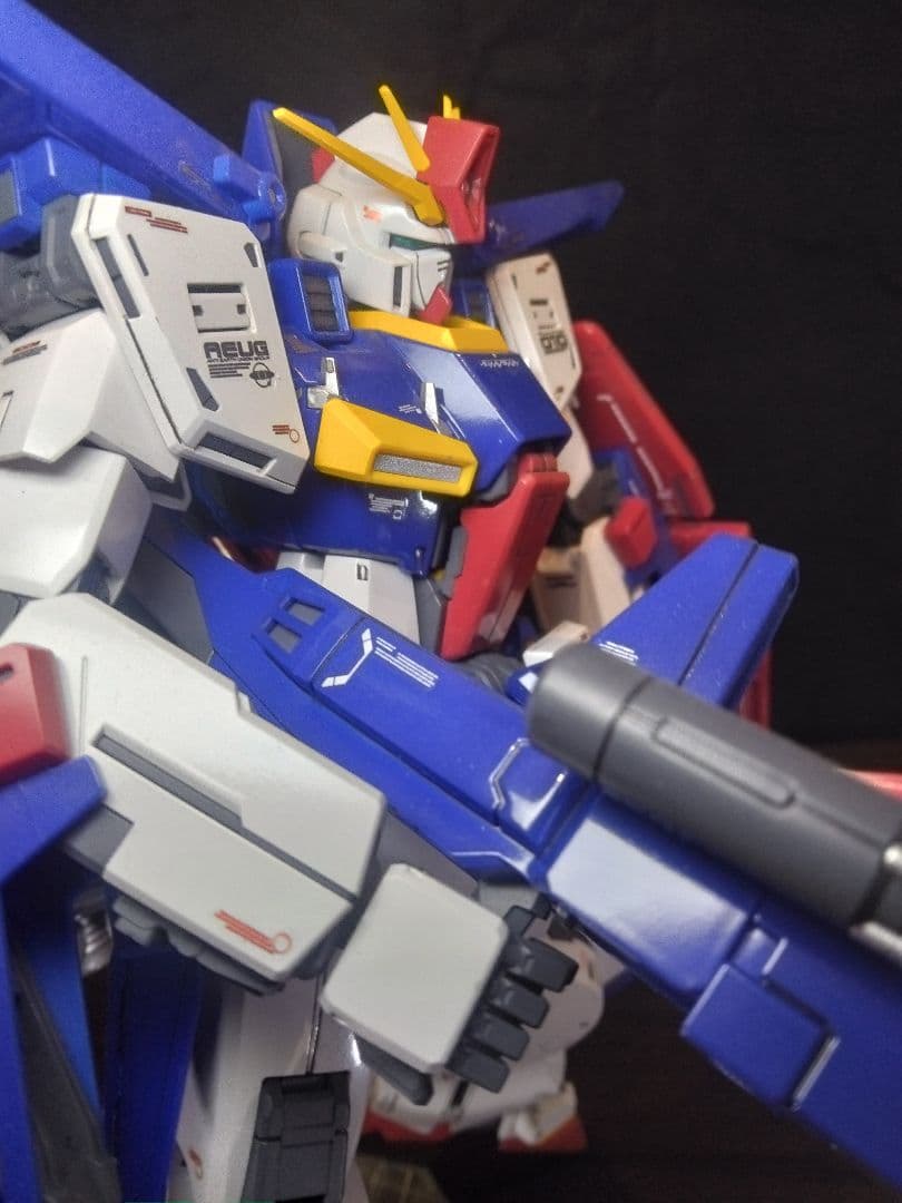MG ZZガンダムVer.Ka プレミアムデカール仕様 塗装完成品 説明書台座付