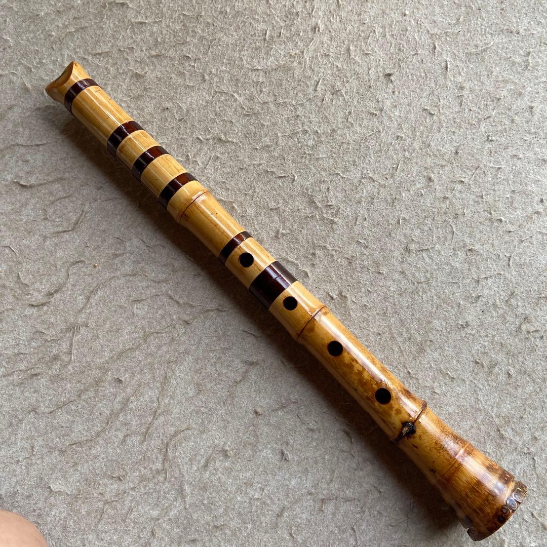 69 値下げ　尺八　一尺六寸管　銘　○○ニ印