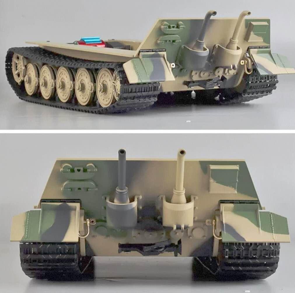 ヘンロン 1/16スケール 　ティーガーⅡラジコン 全金属シャーシ完成品 新品