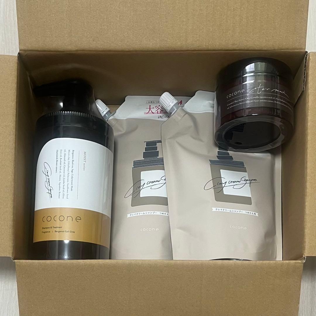 cocone クレイクリームシャンプー ヘアマスク