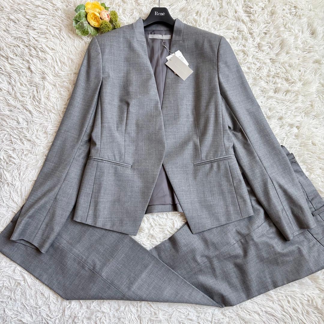 新品タグ付きあり♡セオリーリュクス スーツ上下 エグゼクティブ グレー 40/L