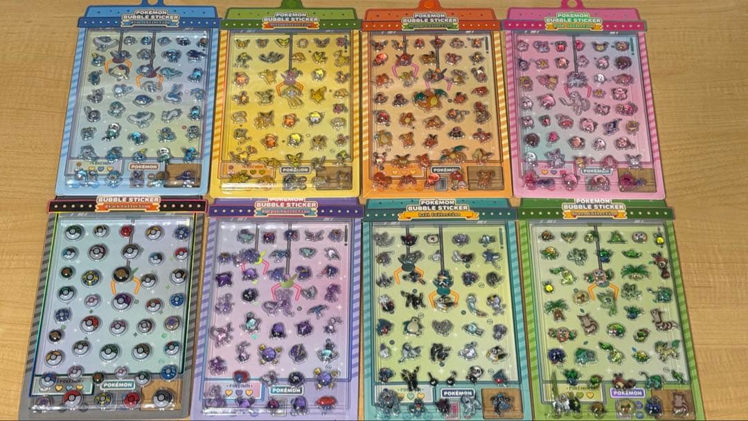 【新品未開封】ポケモン バブルシール 8枚セット 韓国限定】ポケモン バブルステッカー 8種コンプリートセット - メルカリ