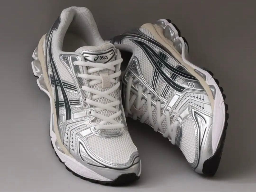 【美品】27cm ASICS GEL-KAYANOホワイト/シルバー ゲルカヤノ