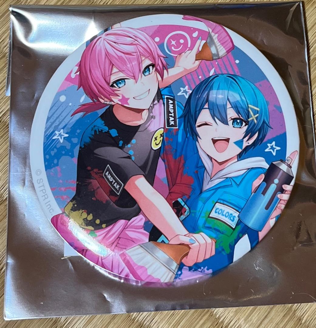 アンプタックカラーズ ランダム BIG 缶バッジ ちぐ けちゃ - メルカリ