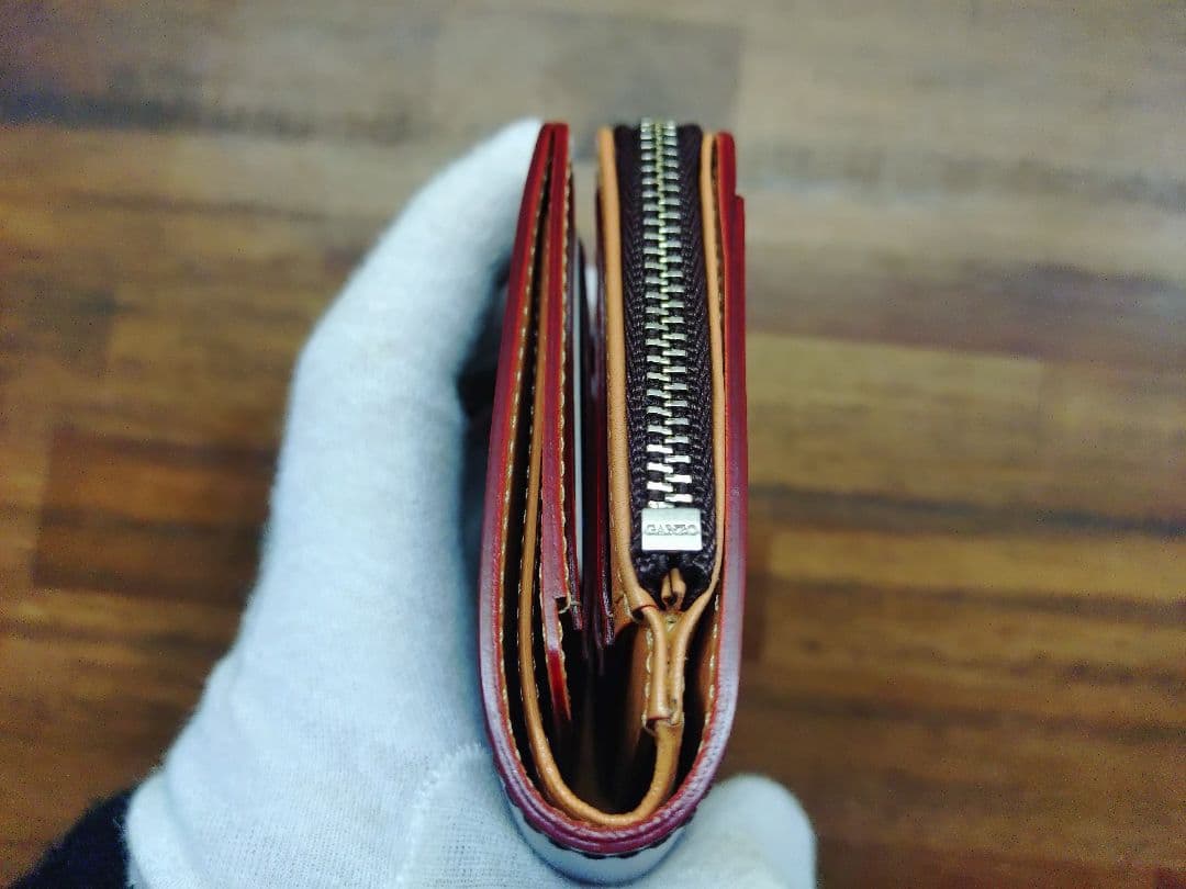 今*田様 売り切ります！GANZO コードバン Lファスナー 二つ折り 財布