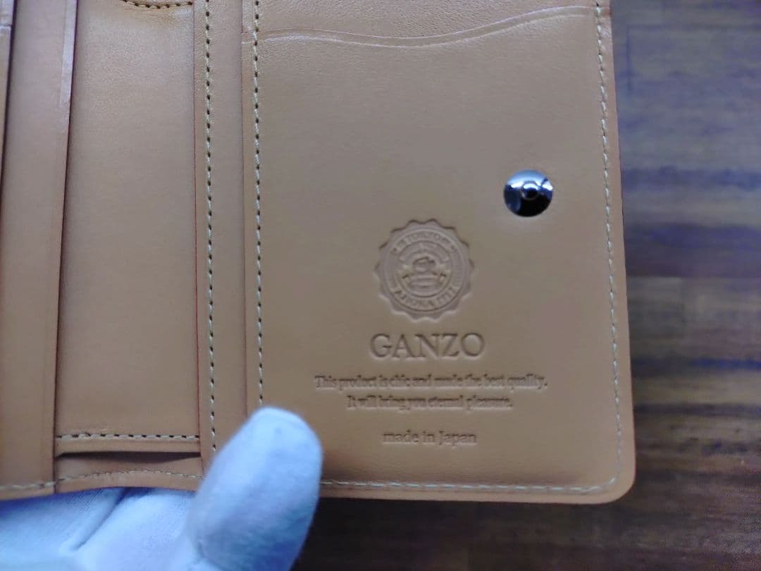 今*田様 売り切ります！GANZO コードバン Lファスナー 二つ折り 財布