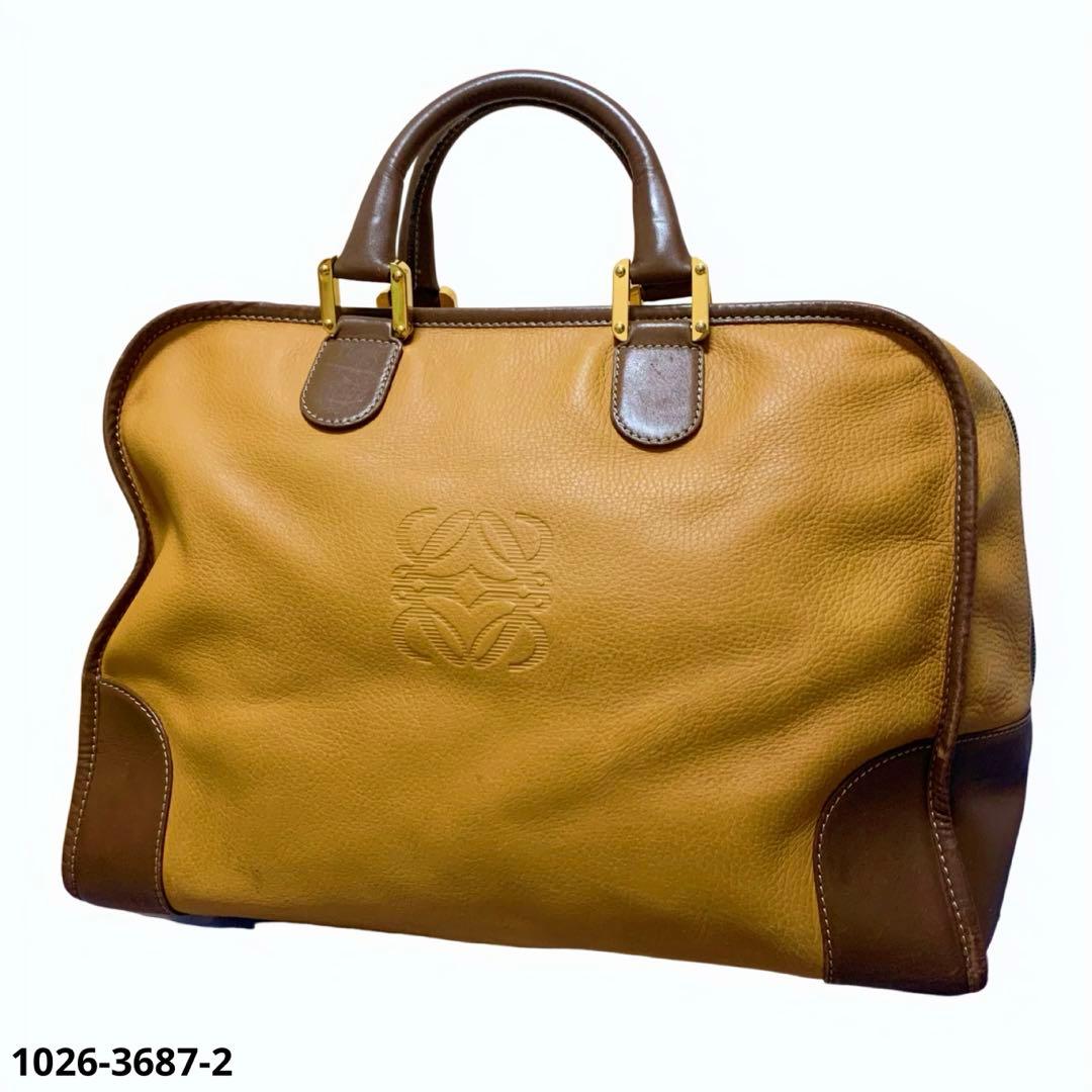 ロエベ LOEWE アマソナ 40ボストンバッグ ア ナグラム　ハンド　レザー