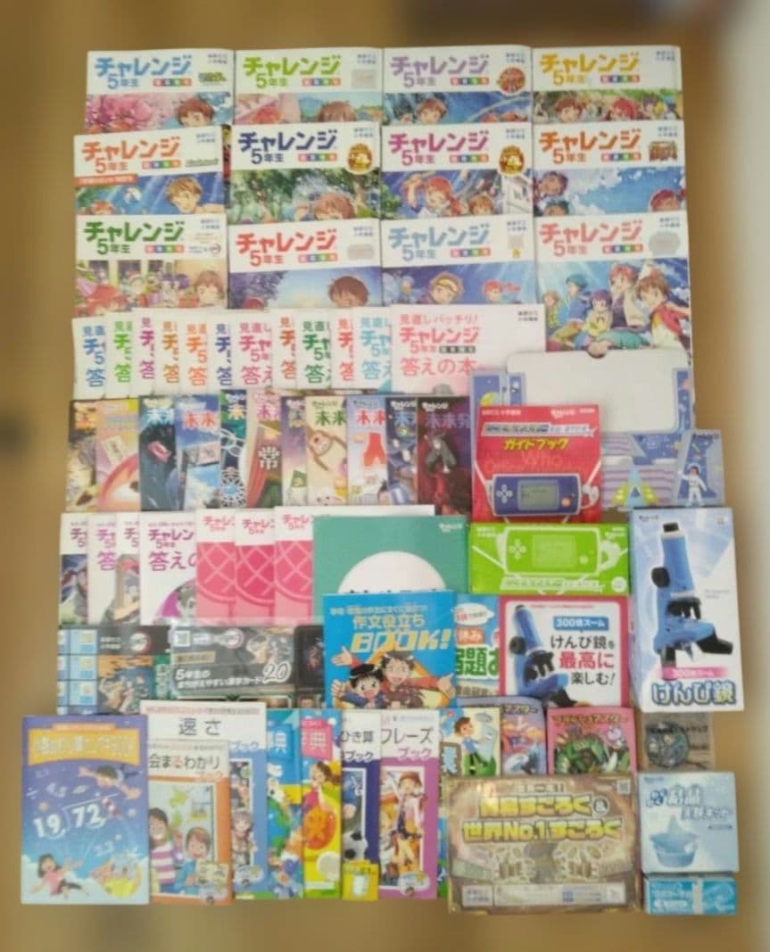 進研ゼミ小学講座　小学５年生　１年分まとめ売り