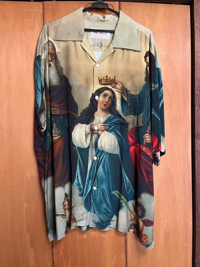 Raza Ponquero アロハ 別注 RAYON SHORT SLEEVE ALOHA SHIRT (伊藤若冲 群鶏)（N25-RSH1000ex