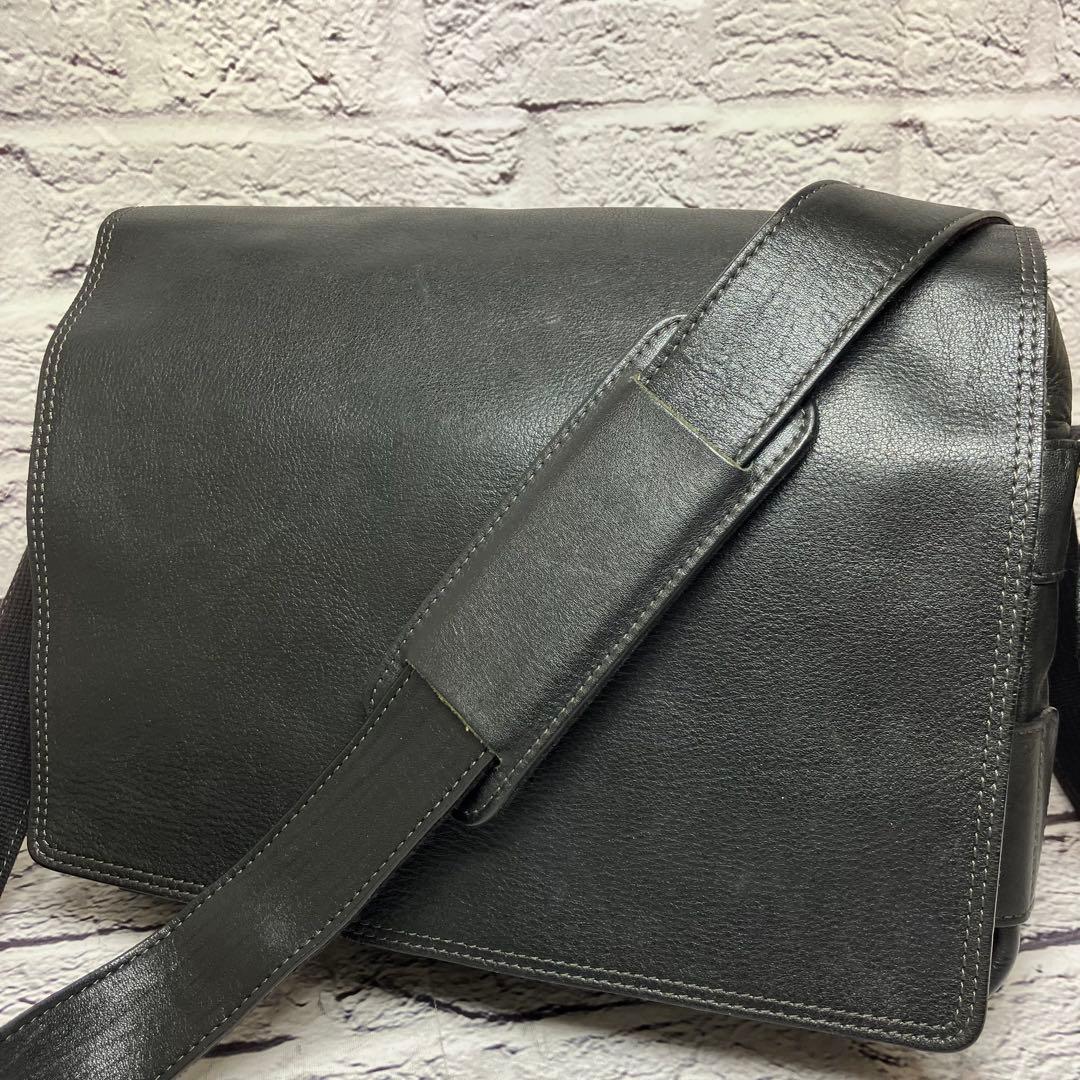 美品 ツチヤカバン 土屋鞄 トーンオイルヌメ 本革 A4 メッセンジャーバッグ