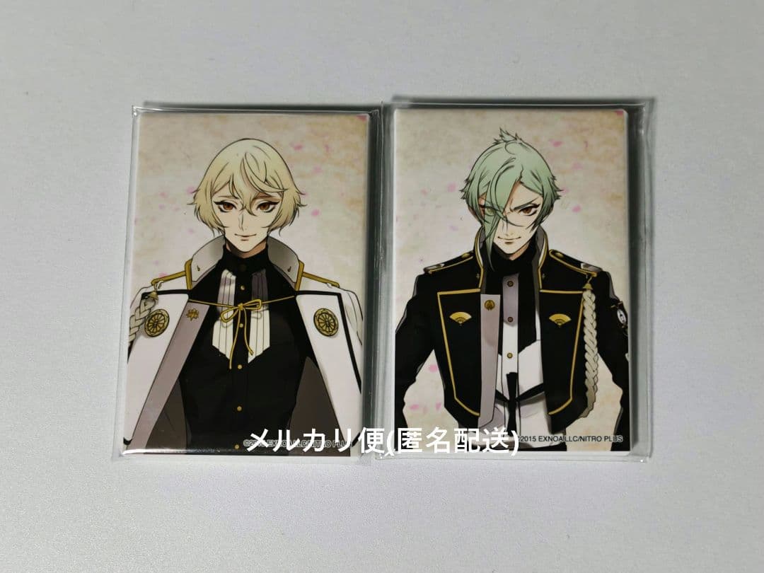 刀剣乱舞 髭切 膝丸 スクエア 缶バッジ 跪坐 - メルカリ