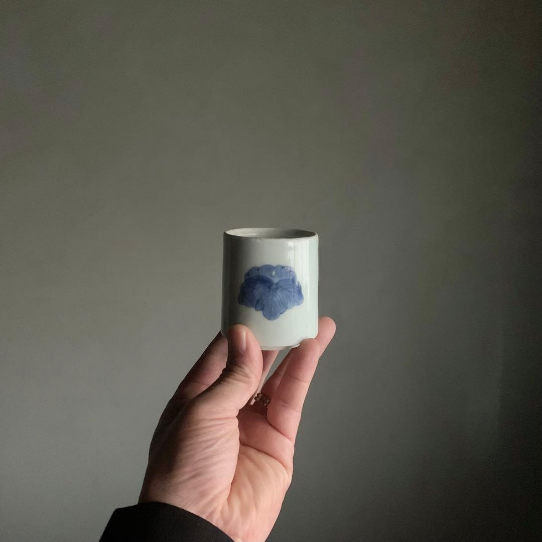 染付 筒盃 古伊万里 No.3 盃 ぐい呑み 古美術 古道具 アンティーク df868902c563f925b1e5a2c4237e4f
