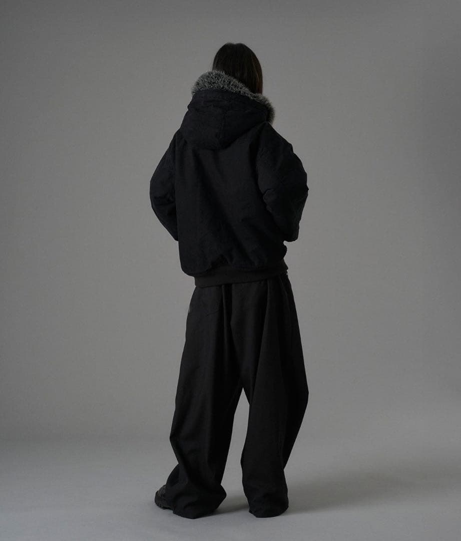 ONCILY ハートロゴ ダックジャケット ファー ブルゾン - メルカリ