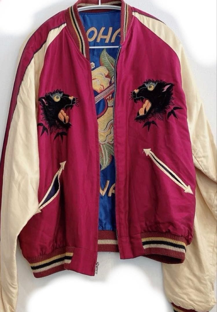 ヴィンテージ テーラー 東洋 スカジャン ヒノヤ別注 黒虎　XL