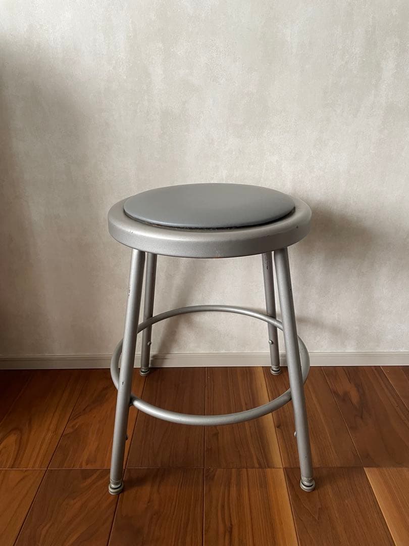 PFS スチールスツール 背もたれ取り外し可 インダストリアル チェア USA製 東谷 スツール おしゃれ 椅子 本革 レザー 牛革 玄関 軽い スチール