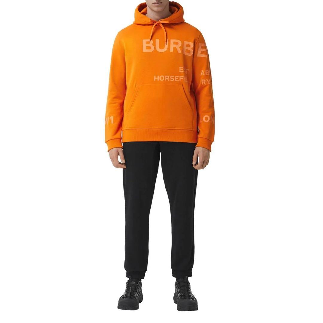 BURBERRY オレンジ フード付きパーカー - メルカリ