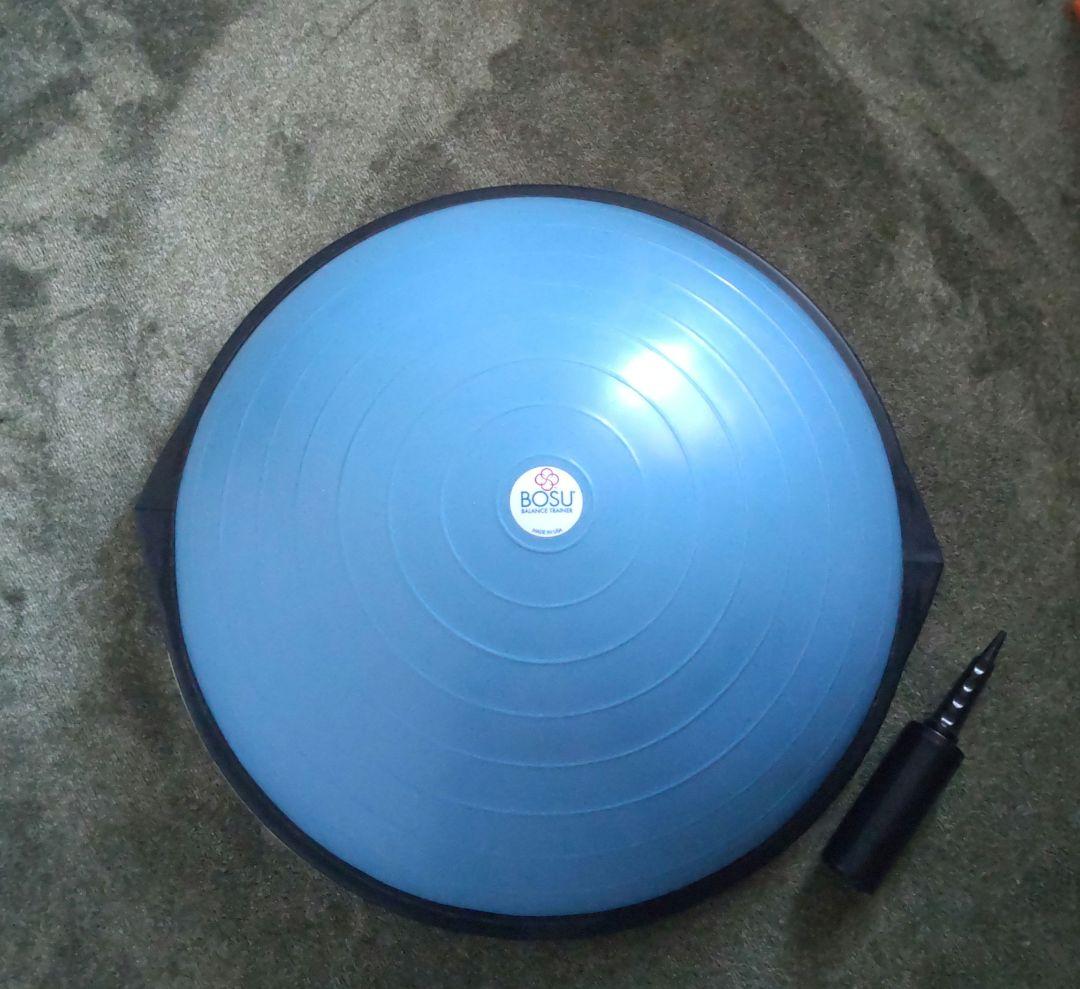 BOSU バランスボール 青 約65cm ポンプ付き