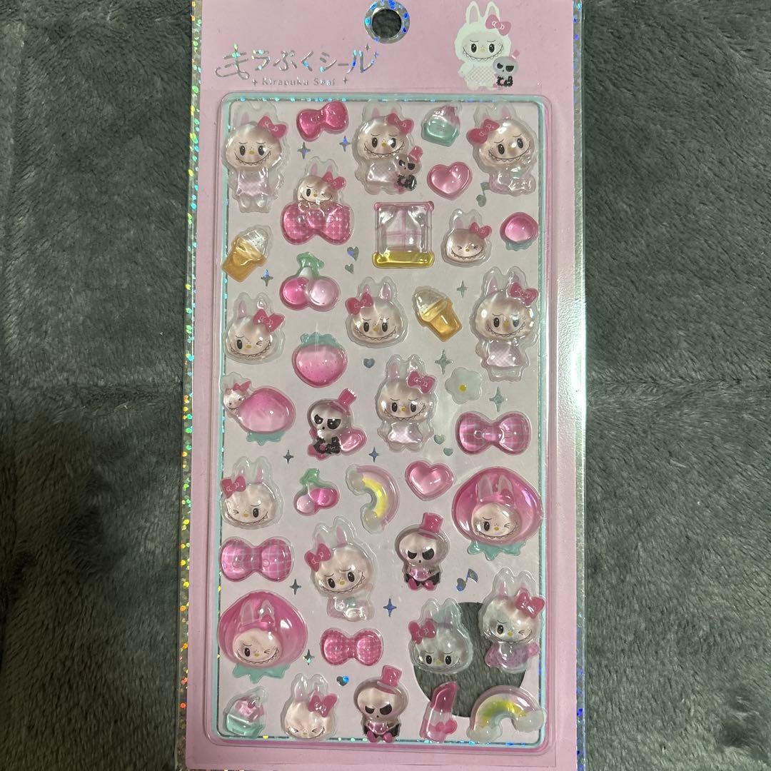 キラぷくシール らぶぶ風 ぷくぷくシール うさぎ - メルカリ