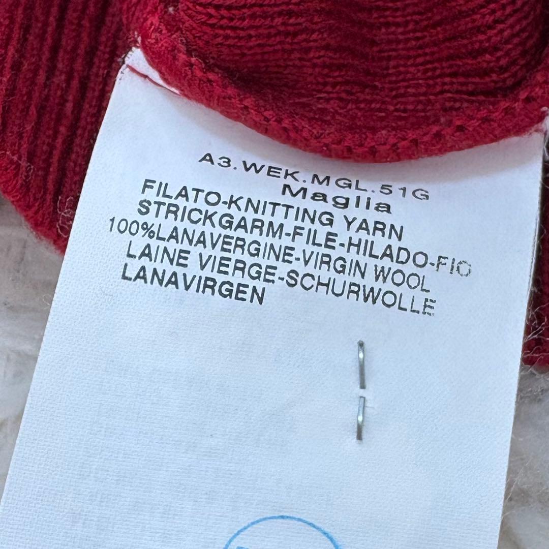 美品✨ウィークエンドマックスマーラ フーディー ウール100% ニット 赤