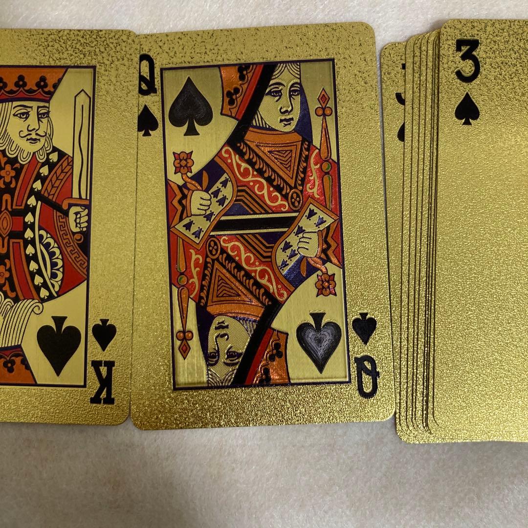 高級トランプ ゴールド シルバー ブラック - メルカリ