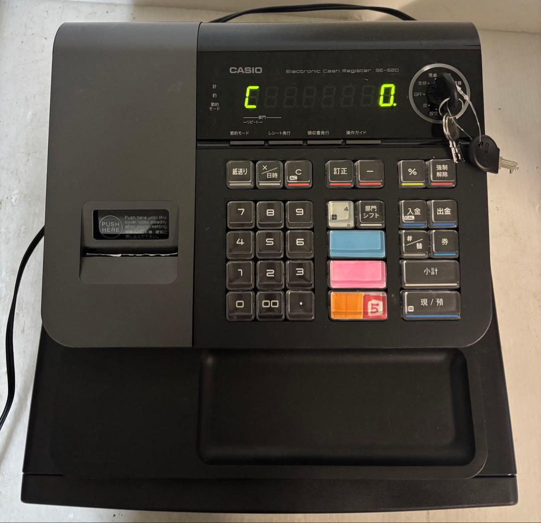 CASIO 電子レジスター SE-S20【中古品】 CASIO SE-S20/NL-200 電子レジスター - メルカリ