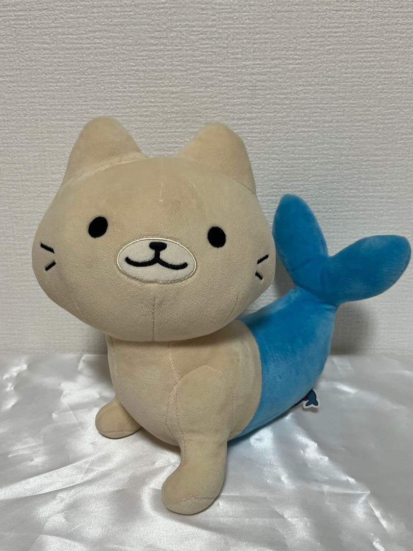 タグ付き】ねこようかい にんぎょ 人魚 BIG ぬいぐるみ パフェちゃん