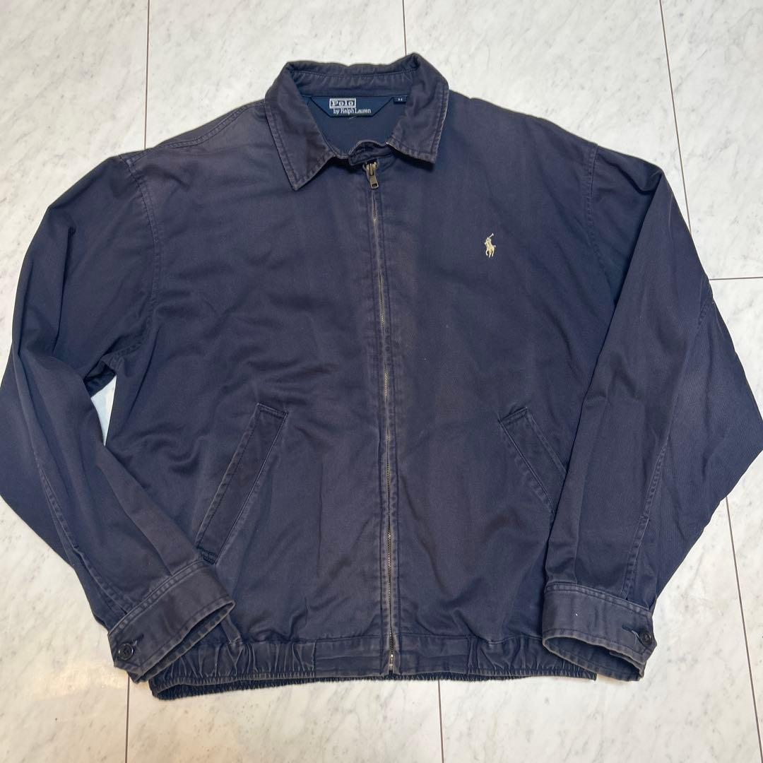 希少三角タグ　80s ラルフローレン スイングトップ ナス紺　ジャマイカ製 L