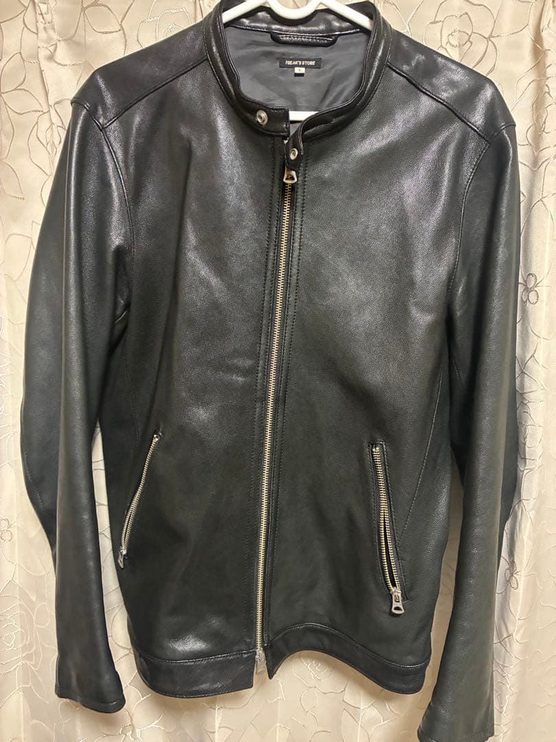 【美品】FREAK’S STORE レザージャケット ライダース　シングル