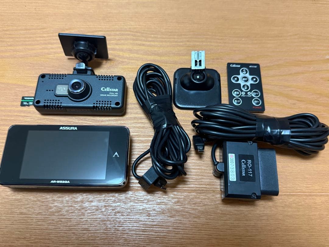 Cellstar AR-W53GA 本体＋ドラァレコーダー＋OBDⅡ電源