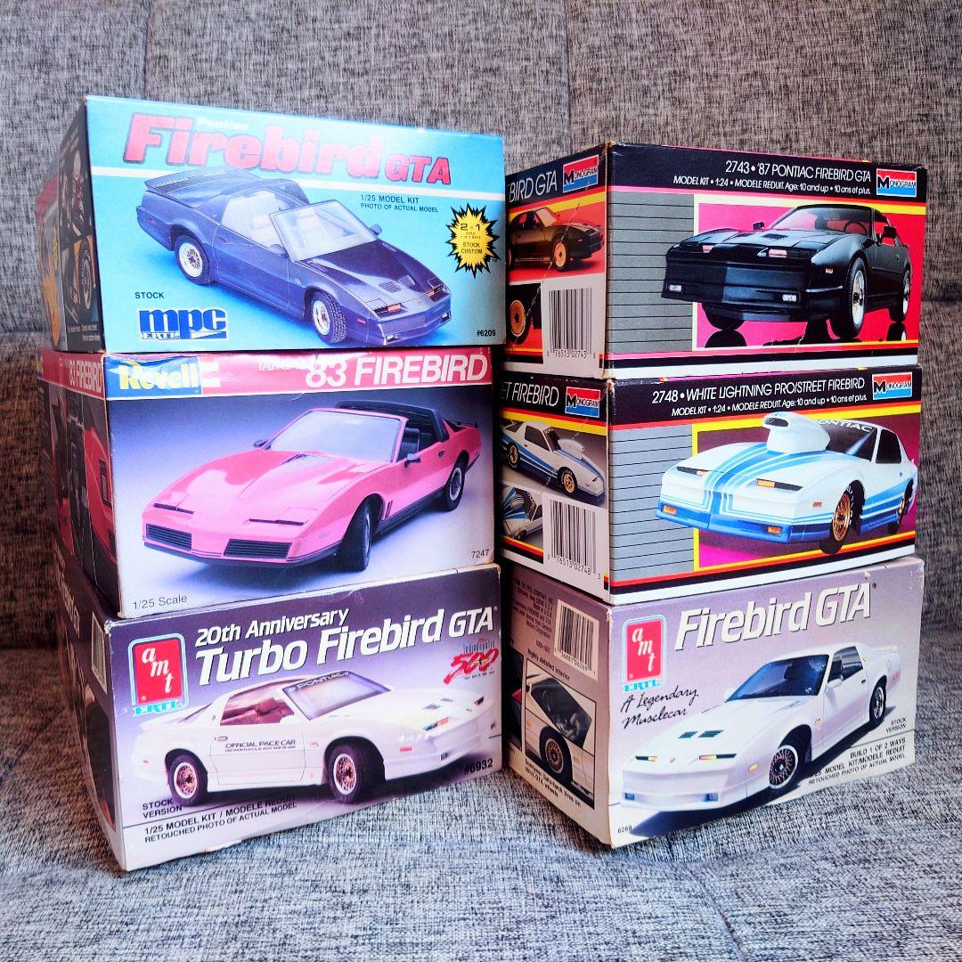未組み立プラモ6箱・ポンティアック・ファイヤーバード・トランザム・ナイトライダー