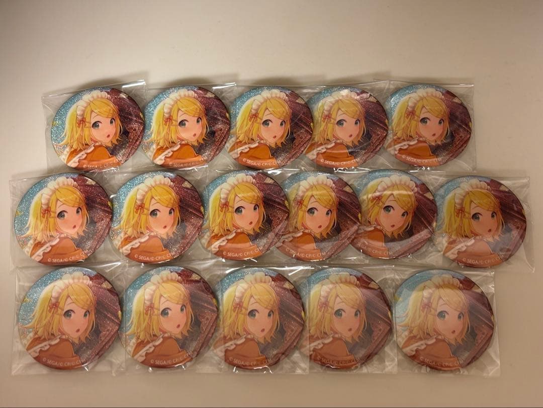 プロセカ グリッター 缶バッジ 48C 鏡音リン 16個 - メルカリ