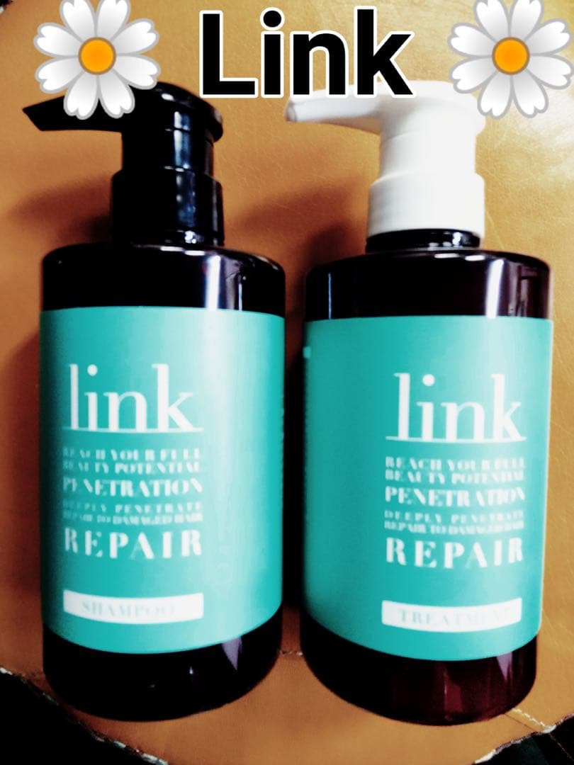 link cmc シャンプー &トリートメント500ml ポンプセット