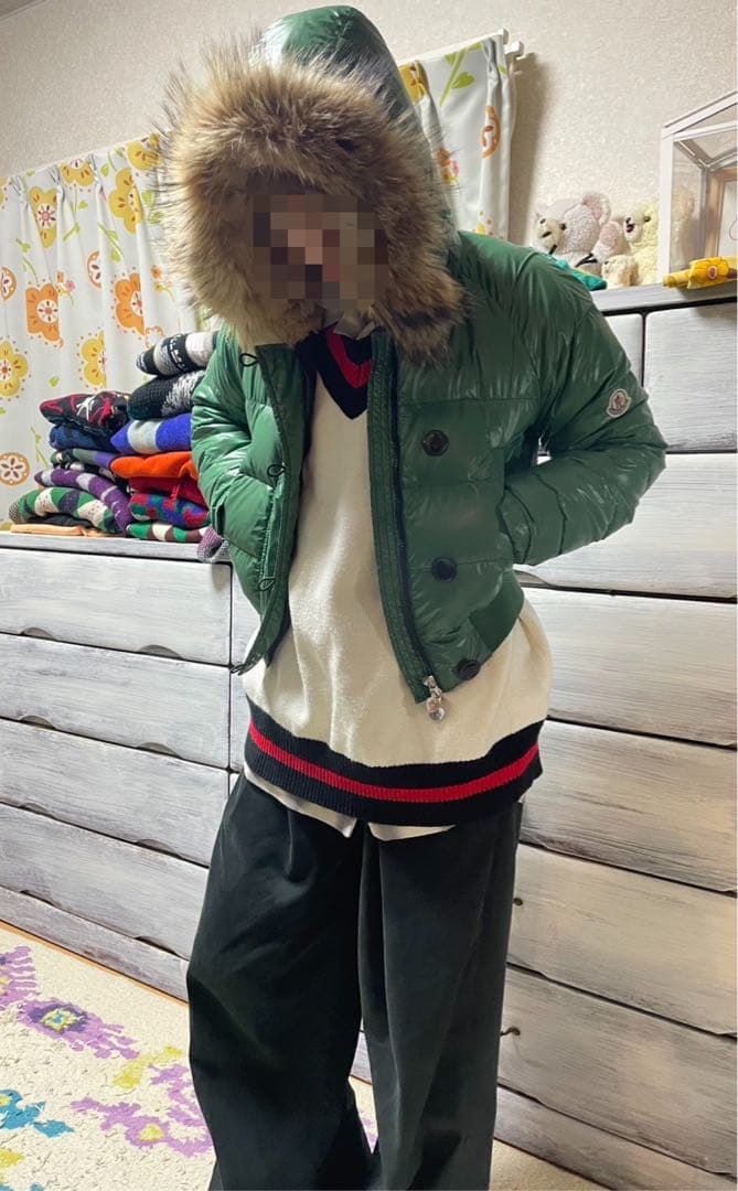 MONCLER リアルファーダウンジャケット