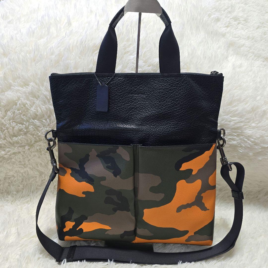 COACH コーチ　迷彩　カモフラージュ柄　ショルダー　トートバッグ