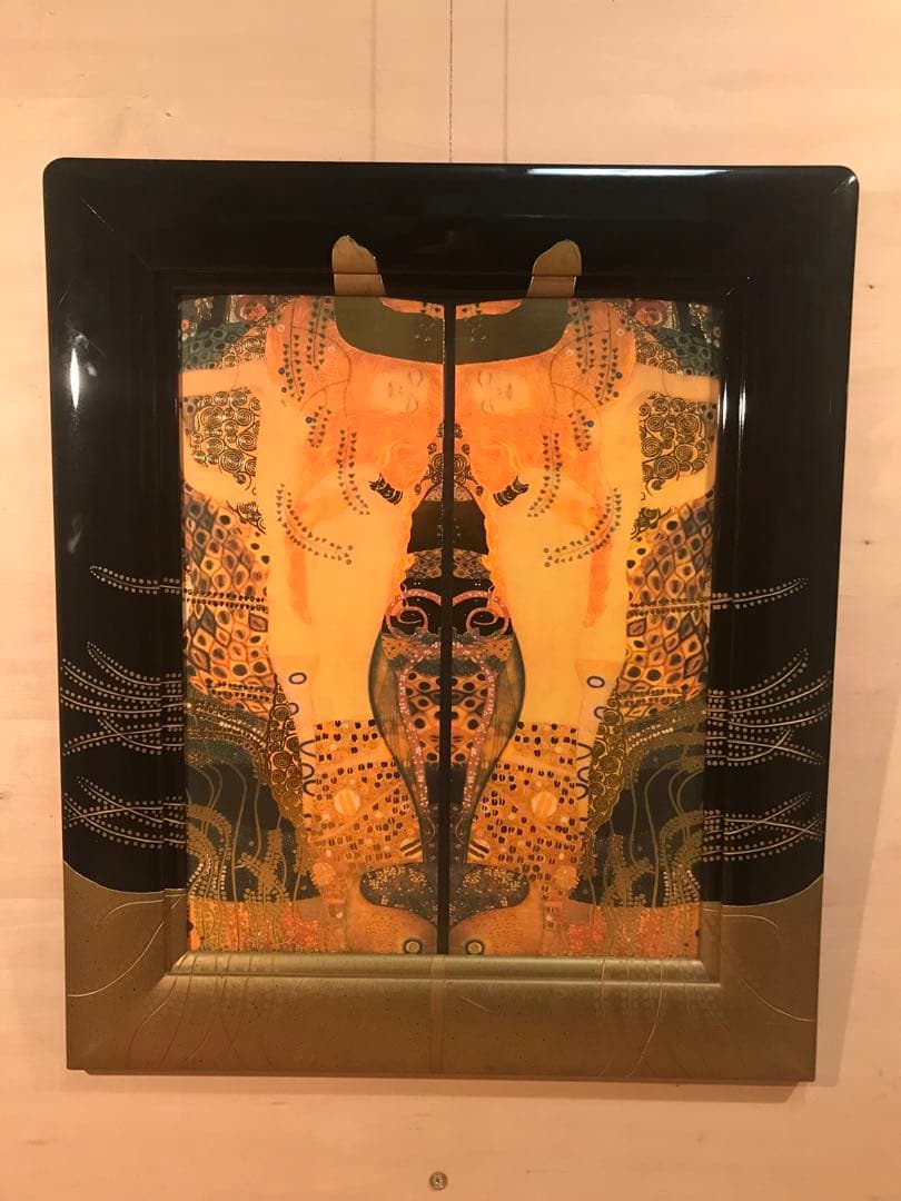 クリムト　「水蛇Ⅰ」　ジークレー＋シルクスクリーン金箔加工　サイン無し Amazon.co.jp: 有名なグスタフ・クリムト・ポスター《水蛇I