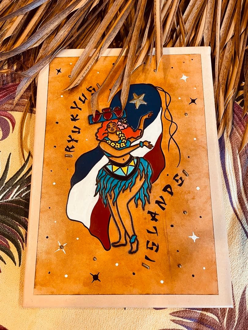 琉球アイランド　フラドール　ハワイアン　レザーアート　マトソンメニュー