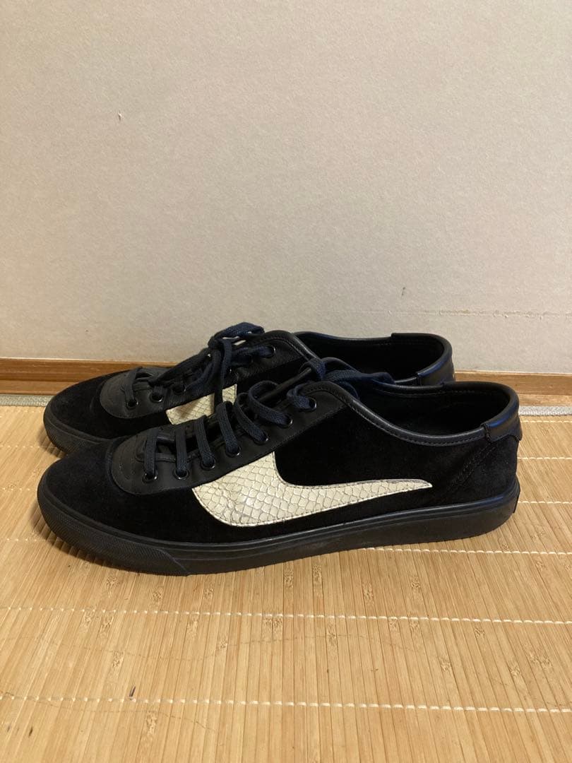 サンローラン　スニーカー　メンズ　ブラック　パイソン