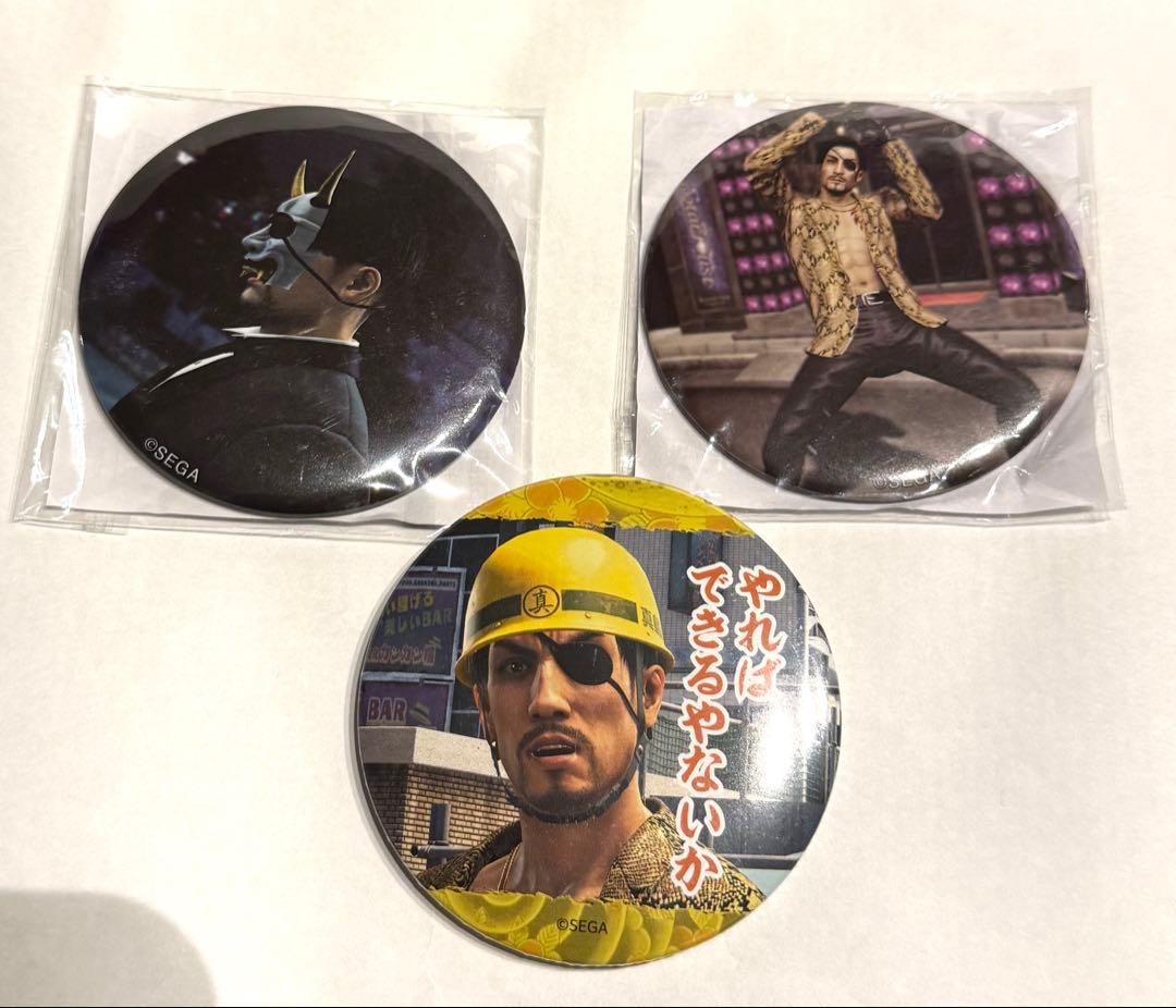 龍が如く 真島吾朗 祝 生誕 缶バッジ セガ ラッキーくじ 誕生日 くじ