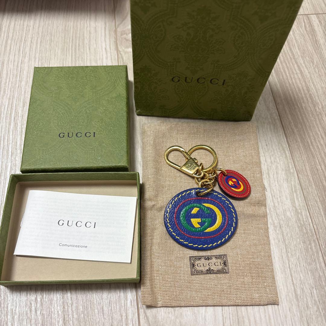 【75270円で購入】GUCCI カラフルレザーキーホルダー