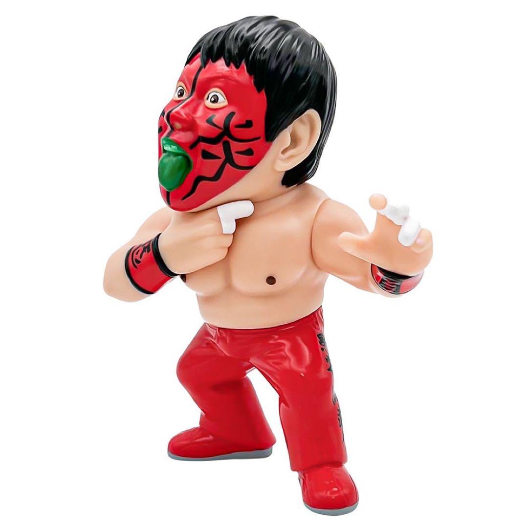 16dソフビコレクション☆グレート・ムタ 初期 赤ペイント 武藤敬司